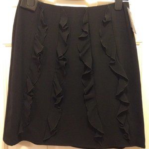 NWT Tanner Doncaster Black Ruffled Short Skirt  size 6